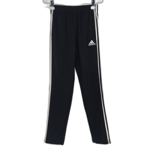 Adidas track pants black youth large 14/16 - Picture 1 of 7
